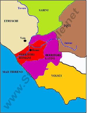 Territori romani e territori latini