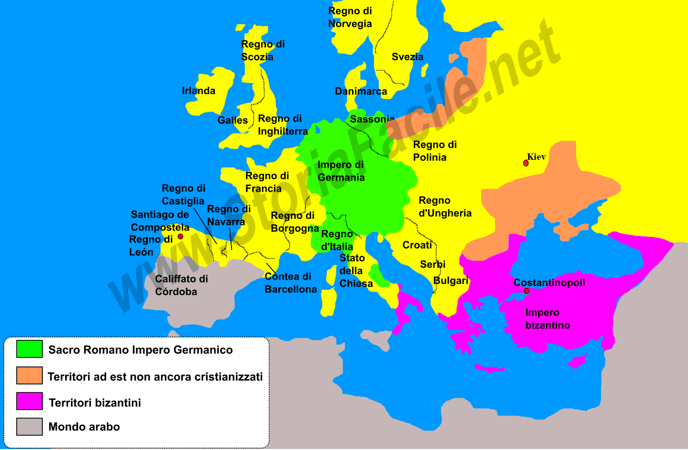 L'europa tra il X e l'XI secolo