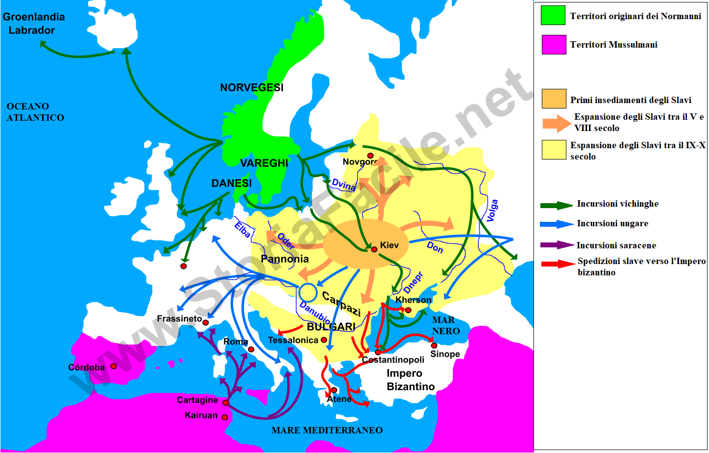 Invasioni in Europa tra il IX e il X secolo